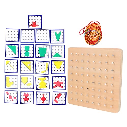 JOINPAYA 1 Satz Geometrische Nagelplattenspielzeug Peg Board Toy Geotafeln Geoboard- Geoboards für Steckbrett Geo-Board Stecktafel- hölzern Colorful JOINPAYA 1 Satz Geometrische Nagelplattenspielzeug Peg Board Toy Geotafeln Geoboard- Geoboards für Steckbrett Geo-Board Stecktafel- hölzern Colorful von JOINPAYA