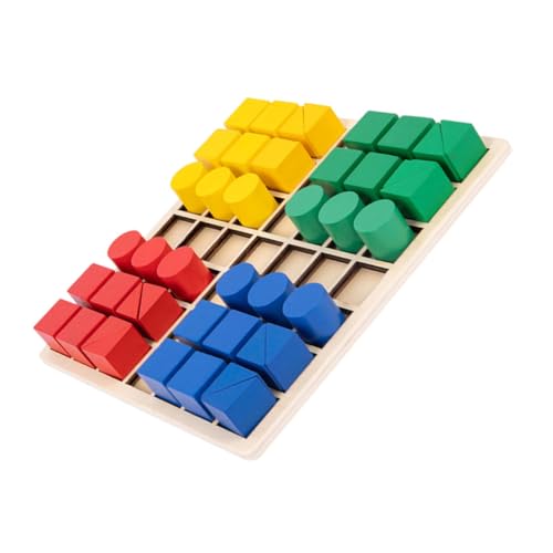 JOINPAYA 1 Satz Geometrisches Sortierspielzeug für Kreatives Holzpuzzle Formen Farben und Montessori Lernspielzeug für Frühkindliche Entwicklung Puzzle Bausteine JOINPAYA 1 Satz Geometrisches Sortierspielzeug für Kreatives Holzpuzzle Formen Farben und Montessori Lernspielzeug für Frühkindliche Entwicklung Puzzle Bausteine von JOINPAYA