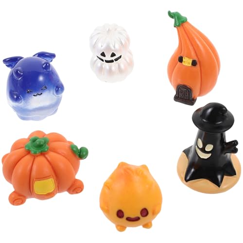 JOINPAYA 1 Satz Harz-Anhänger-Party- glühen Gesicht Füllstoffe Reize Plüsch Halloween Party Halloween Dekoration puppenhaus zubehör bastelset Szenenlayout-Requisite Halloween-Schmuck von JOINPAYA