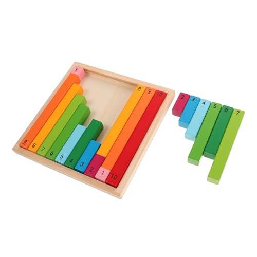 JOINPAYA Montessori-Mathematik-übungsset 1 Set Aus Holz Dezimalstäbe Pädagogische Zahlenstäbe Für Jungen Und Mädchen Lernspielzeug Für Mathematik von JOINPAYA