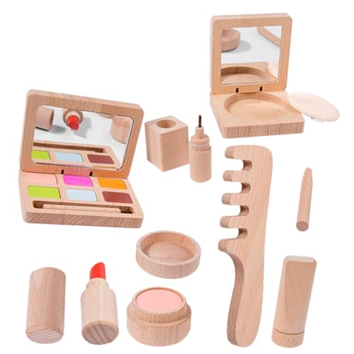 JOINPAYA 1 Satz Holz Schminkset für Junge Kinderschminken Sicheres und Leichtes Make Up für Kreative Rollenspiele Geburtstags von JOINPAYA