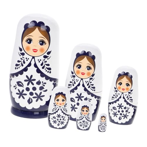 JOINPAYA 1 Satz Holzpuppenspielzeug Babuschka Nistpuppen für Geburtstagsgeschenk sammlerstücke Halloween-Wunschgeschenk Verzierungsherstellungspuppen für hölzern von JOINPAYA