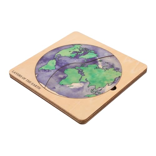 JOINPAYA Erdschichtstruktur-Puzzle 3D-bausatz Lernspielzeug Für Jungen Und Mädchen Holzpuzzle Für Jungen Und Mädchen von JOINPAYA