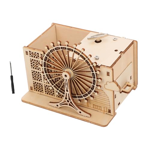 JOINPAYA 1 Satz Holzrätselmodell bücherregal Dekoration buchregal Dekoration Pen Holder kinderspielzeug musikalisches Stifthalter-Puzzle- 3D-Modell-Puzzle für hölzern Brown von JOINPAYA