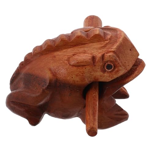 JOINPAYA Holzfrosch Musikinstrument Pädagogisches Schreibtischspielzeug Kleiner Tiergeräuschmacher Für Jungen Und Mädchen von JOINPAYA