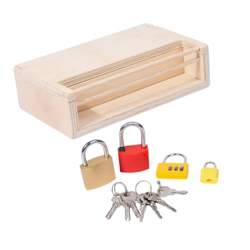 JOINPAYA 1 Satz Interessantes Entriegelungsspielzeug, Interaktives Lernspielzeug Aus Holz, Montessori-Spielzeug, Spielzubehör JOINPAYA 1 Satz Interessantes Entriegelungsspielzeug, Interaktives Lernspielzeug Aus Holz, Montessori-Spielzeug, Spielzubehör von JOINPAYA