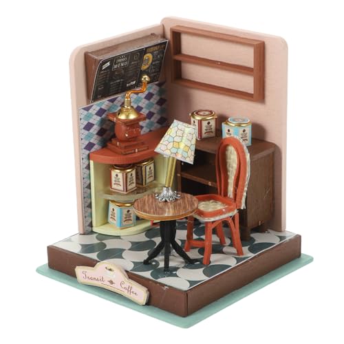 JOINPAYA 1satz Holzmodell Kit Für Miniaturhaus Handgefertigtes Unvollendetes Zusammenbau-Spielzeug Kreative Dekoration Für Schlafzimmer Und von JOINPAYA