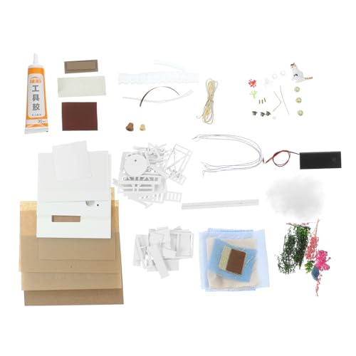 JOINPAYA 1 Satz Kabinenspielzeug Mini Puzzle Bausatz Erwachsene bauspielzeug konstruktionsspielzeug Building Toys BAU Kinderspielzeug für Kinderpuppenhäuser hölzern von JOINPAYA