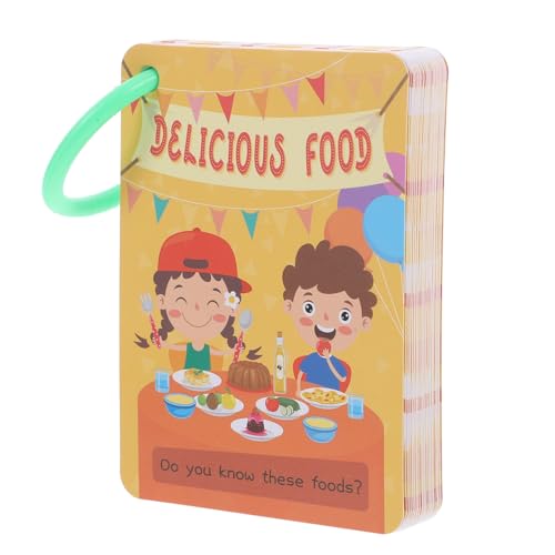 JOINPAYA 1 Satz Karten zur Sensibilisierung für Lebensmittel kinderspielzeug Lernen und Erinnern mit Lebensmittelkarten Kleinkinder Babys Lernkarten Sinneskarte Papier Yellow von JOINPAYA
