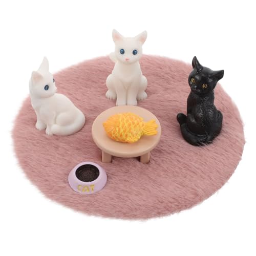 JOINPAYA 1 Satz Katzen-Set-Ornamente Miniaturkatzen Mini-Katzenfiguren Miniatur-Katzenfiguren Minikatzen Katzen Katzen Teppich Miniatur-Dinge Puppenhaus-Miniaturen Harz JOINPAYA 1 Satz Katzen-Set-Ornamente Miniaturkatzen Mini-Katzenfiguren Miniatur-Katzenfiguren Minikatzen Katzen Katzen Teppich Miniatur-Dinge Puppenhaus-Miniaturen Harz von JOINPAYA