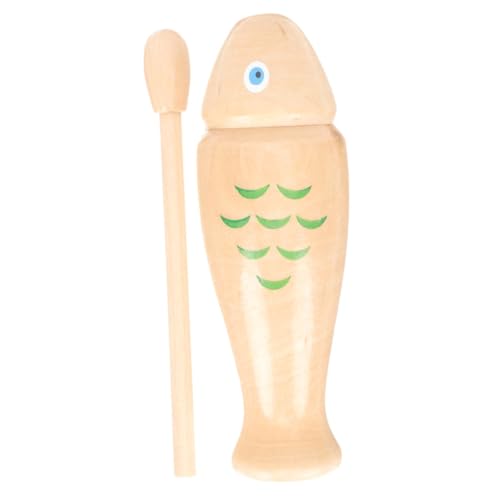 JOINPAYA Pädagogisches Musikspielzeug Schlaginstrument Aus Holz in Fischform – Rhythmusspielzeug Für Kinder Pädagogische Trommelstöcke Für Kinder Sicheres Material von JOINPAYA