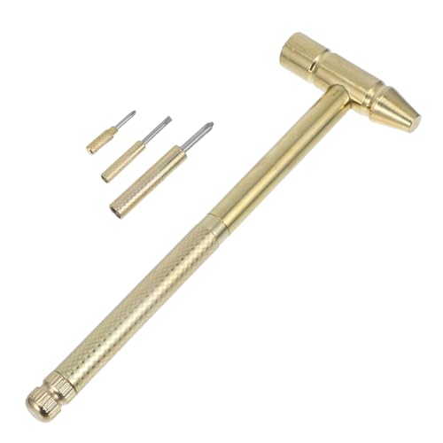 JOINPAYA 1 Satz Kleiner Metallhammer Multi Eishammer Elektroschrauber Für Schiffe Werkzeug Bausatz Treiber Schraubendreher Maschinenschrauben Akku-bohrmaschine Nuss Golden JOINPAYA 1 Satz Kleiner Metallhammer Multi Eishammer Elektroschrauber Für Schiffe Werkzeug Bausatz Treiber Schraubendreher Maschinenschrauben Akku-bohrmaschine Nuss Golden von JOINPAYA