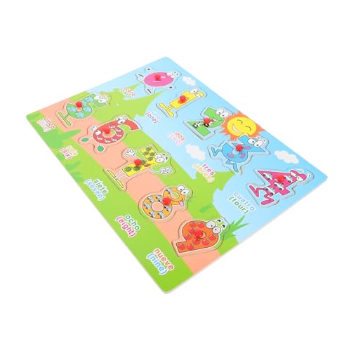 JOINPAYA 1 Satz Kleinkindpuzzles Aus Holz Lustige Passende Spielzeuge Holzpuzzle Für Kinderpuzzle Aus Holz Lernpuzzle Für Kleinkinder Spanisches Puzzle Für Bildungsrätsel von JOINPAYA