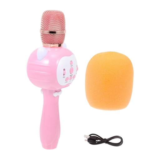 JOINPAYA 1 Satz Kondensatormikrofon Kleines Mikrofon Telefon Spielzeug Mikrofon Mini Tragbares Instrumentenmikrofon Mini-mikrofon Für Telefon Mini-Spielzeug Kinderspielzeug Rosa Plastik von JOINPAYA