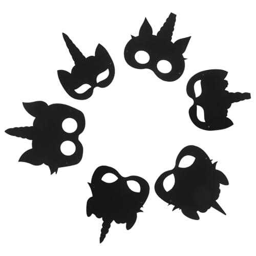 JOINPAYA 1 Satz Kratzpapiermasken Zum Selbermachen, Kratzmasken, Festival-party-spielzeug, Kratzpapiermasken-spielzeug von JOINPAYA