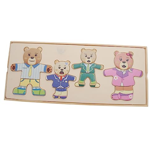 JOINPAYA 1 Satz Kreatives Holzpuzzle für Ankleidepuzzle mit Bärenmotiv Fördert Kreativität und Hand Auge Koordination für Lehrreiches für Stundenlangen Spaß JOINPAYA 1 Satz Kreatives Holzpuzzle für Ankleidepuzzle mit Bärenmotiv Fördert Kreativität und Hand Auge Koordination für Lehrreiches für Stundenlangen Spaß von JOINPAYA