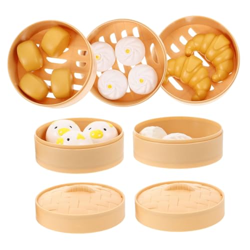 JOINPAYA Kinderküchenset - 1 Set Lustiges Gedämpftes Frühstücksspielzeug Gedämpfte Frühstücksbrötchen Spielzeug Aus Kunststoff Für Gedämpfte Frühstücksgerichte von JOINPAYA