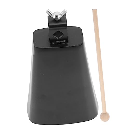 JOINPAYA 1 Satz Kuhbell -Drum Accessoires Kuhglockeninstrumente Schlaginstrument Kuhbellinstrument Percussion kleine Percussion-Kuhglocke Kuhbell mit Griff und Stick Kuhbells Holz Schwarz JOINPAYA 1 Satz Kuhbell -Drum Accessoires Kuhglockeninstrumente Schlaginstrument Kuhbellinstrument Percussion kleine Percussion-Kuhglocke Kuhbell mit Griff und Stick Kuhbells Holz Schwarz von JOINPAYA