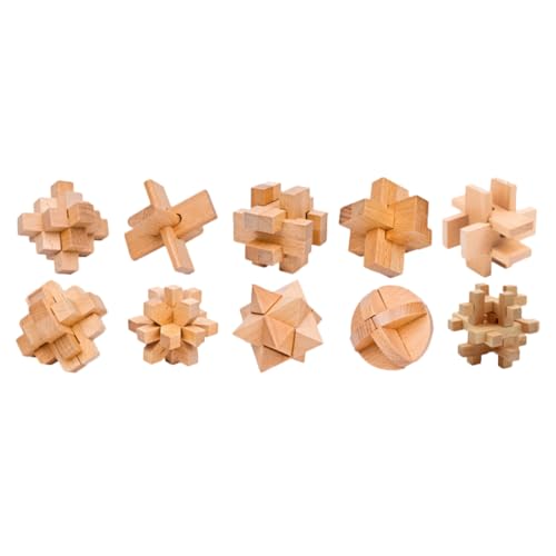JOINPAYA 1 Satz Luban-Schlossspielzeug Puzzle-Zubehör Gehirnschraubenspiel Denksportaufgaben für Denksportaufgaben Rätsel dreidimensionaler Puzzleball Bambus JOINPAYA 1 Satz Luban-Schlossspielzeug Puzzle-Zubehör Gehirnschraubenspiel Denksportaufgaben für Denksportaufgaben Rätsel dreidimensionaler Puzzleball Bambus von JOINPAYA