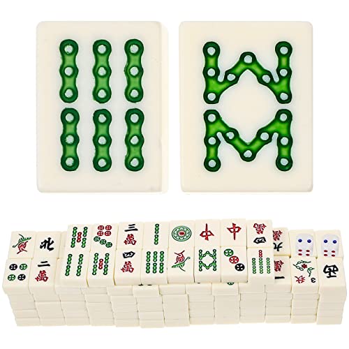 JOINPAYA 1 Satz Mahjong-kit Mahjong-Requisiten Mahjong Für Zu Hause Reise Tischspiel Mahjong Majiang Mahjong Reisespielzeug Mahjong- Chinesisches Mahjong-Spiel Melamin von JOINPAYA