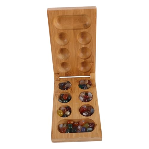 JOINPAYA 1 Satz Mankala Mancala-Spiel Für Camping-Spiele Brettspieltisch Mancala-Brett Mancala-perlen Mancala-Steine Abalone-Spiel Murmelspiel Bambus von JOINPAYA