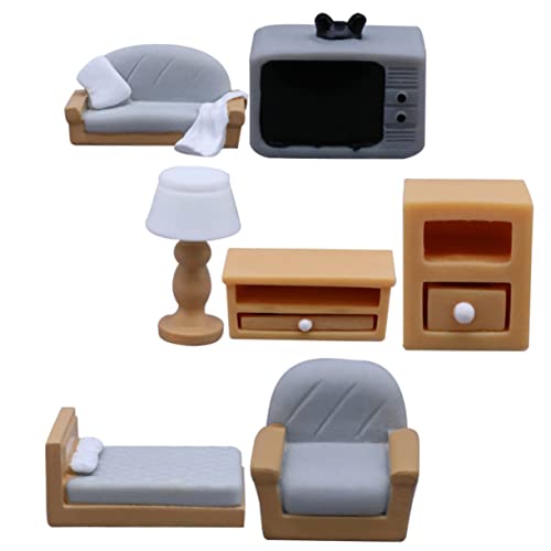 JOINPAYA 1 Satz Mikro-landschaftsmöbel Kinderspielzeugzimmerdekoration Mini-puppenmöbel Tv Schrank Modell Miniaturvorräte Mini-Fernseher Zubehör Für Puppenhäuser Puppenhaus-puppenmöbel Harz von JOINPAYA