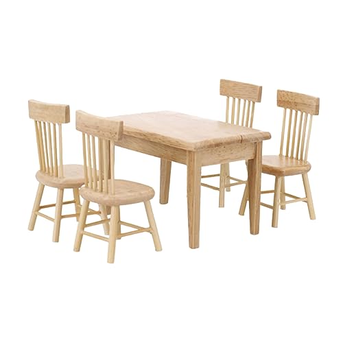 JOINPAYA 1 Satz Mini -Eiche -Tisch Und Stuhl Puppenhausdekoration Puppenstubenmöbel Puppenstubenstuhl Und Tisch Mini Möbel Mini-haustisch Und Stuhl Miniaturtisch Miniaturmöbel Beige Hölzern JOINPAYA 1 Satz Mini -Eiche -Tisch Und Stuhl Puppenhausdekoration Puppenstubenmöbel Puppenstubenstuhl Und Tisch Mini Möbel Mini-haustisch Und Stuhl Miniaturtisch Miniaturmöbel Beige Hölzern von JOINPAYA