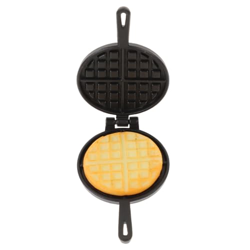 JOINPAYA 1 Satz Mini-Essen puppenhauszubehör Mini-Küchenzubehör Puppenhaus Waffelform Puppenhaus-Waffelmodell Miniaturmodell Simulationswaffelform-Miniaturen Legierung Black von JOINPAYA