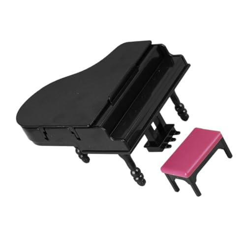 JOINPAYA Musikspielzeug Für Jungen Und Mädchen Miniatur-Klavier- Und Hocker-Set Für Puppenhaus Und Heimdekoration von JOINPAYA