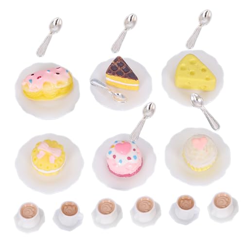 JOINPAYA Puppenhaus-Miniatur-küchenzubehör Im Maßstab 112 Mini-Becher Kuchen Und Teetassen Lebensechte Miniatur-Lebensmittel Zur Dekoration Und Simulation von JOINPAYA