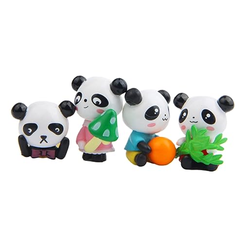 JOINPAYA 1 Satz Mini Panda Figuren Teiliges Niedlicher Panda Deko Für Miniaturgärten Bonsai Und Mikrolandschaften Geschenkidee 4 Stück von JOINPAYA