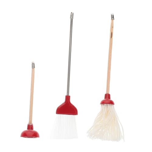 JOINPAYA 1 Satz Mini Putzset für Puppenhaus Teiliges Reinigungszubehör mit Mop Besen und Toilettenpümpel Langlebig und Leicht zu Reinigen Miniaturbadezimmer und Puppenstubenzubehör JOINPAYA 1 Satz Mini Putzset für Puppenhaus Teiliges Reinigungszubehör mit Mop Besen und Toilettenpümpel Langlebig und Leicht zu Reinigen Miniaturbadezimmer und Puppenstubenzubehör von JOINPAYA