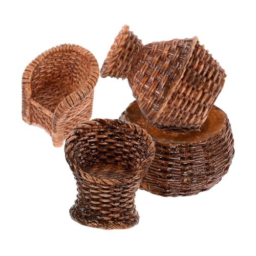 JOINPAYA Miniatur Gewebte Werkzeuge 4pcs Miniatur Gefälschte Rattan Möbel Für Puppenhaus von JOINPAYA