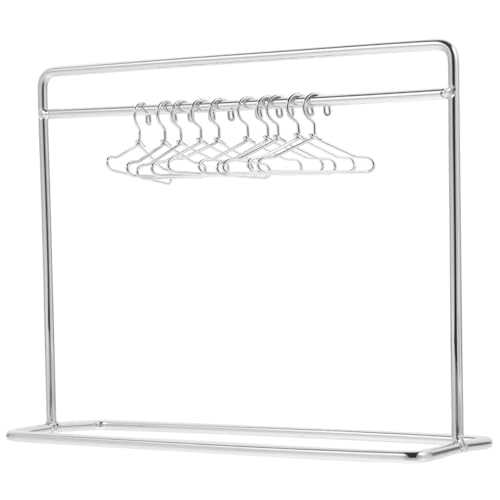 JOINPAYA 1 Satz Mini-aufhänger Kleiderbügel Für Babys Kleiderstange Für Puppen Kleiderbügelhalter Für Puppenkleider Kleiderbügel Für Puppen Puppenhaus-kleiderständer Bausatz Eisen Silver JOINPAYA 1 Satz Mini-aufhänger Kleiderbügel Für Babys Kleiderstange Für Puppen Kleiderbügelhalter Für Puppenkleider Kleiderbügel Für Puppen Puppenhaus-kleiderständer Bausatz Eisen Silver von JOINPAYA
