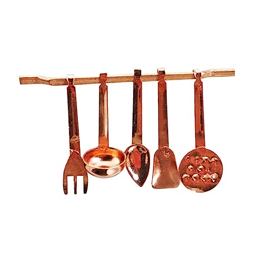 JOINPAYA 1satz Miniatur Küchenutensilien Hochwertige Mini Haus Deko Maßstab Goldene Küchenaccessoires Für Und Spielzeugküchen von JOINPAYA