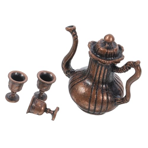 JOINPAYA 1 Satz Miniatur- Für Puppenhaus Zubehör Geschirrset Mini-hausdekoration Rollenspielzubehör Teezubehör Mini-küchenzubehör Mini- Rollenspielset Eisen von JOINPAYA