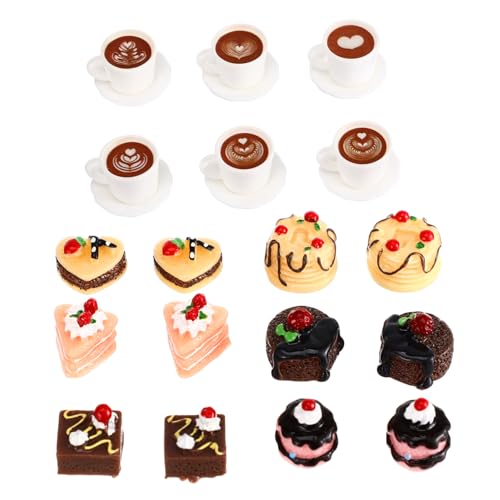 JOINPAYA 1 Satz Miniatur Lebensmittel Realistische Fake Kuchen und Kaffeetassen für Puppenhaus Kreative Deko für Miniatur Küchen Langlebige und Sichere Materialien für Puppenhaus Zubehör JOINPAYA 1 Satz Miniatur Lebensmittel Realistische Fake Kuchen und Kaffeetassen für Puppenhaus Kreative Deko für Miniatur Küchen Langlebige und Sichere Materialien für Puppenhaus Zubehör von JOINPAYA