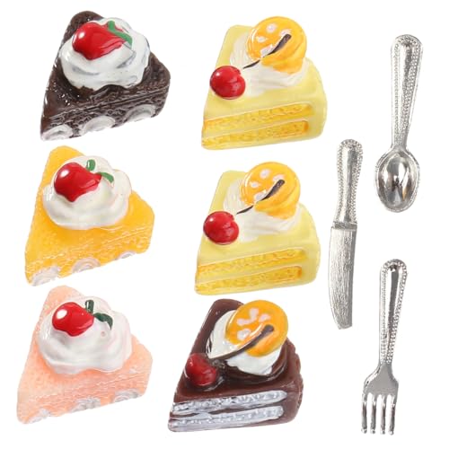 JOINPAYA 1 Satz Miniatur-Lebensmitteldekoration Mini-Fake-Kuchen für kinderspielzeug Funky tortendeko Einschulung Miniatur-Szenenmöbel Dessert-Modell Legierung Colorful von JOINPAYA