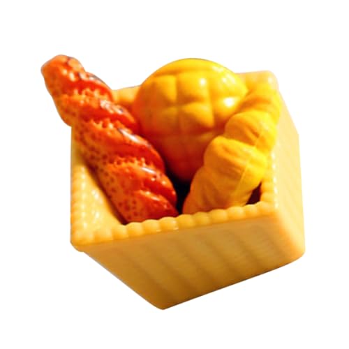 JOINPAYA 1 Satz Minibrot Miniatur Zubehör Für Puppenhäuser Erste Essen Mini-DIY- Puppenhaus Lebensmittelmodell Falsches Brot Kunstbrot Simuliertes Brot Mini-Brot-Modell Colorful Harz von JOINPAYA