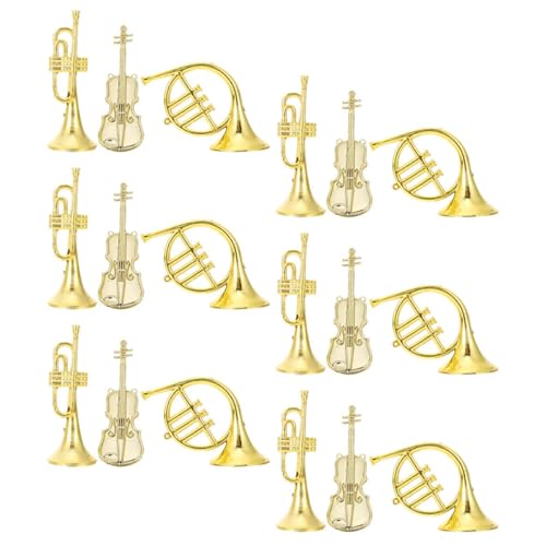 JOINPAYA 1 Satz Musikinstrumentenmodell Ornamente Christbaumkugeln Tisch Weihnachtsbaum Musical Instruments Weihnachts Party Miniatur-Geigenmodell Musikinstrument Trompete Plastik Golden JOINPAYA 1 Satz Musikinstrumentenmodell Ornamente Christbaumkugeln Tisch Weihnachtsbaum Musical Instruments Weihnachts Party Miniatur-Geigenmodell Musikinstrument Trompete Plastik Golden von JOINPAYA