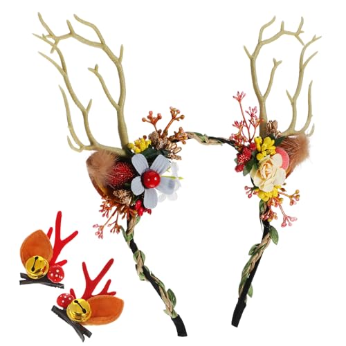JOINPAYA 1 Satz Niedliches Stirnband und Haarclips für Weihnachten Halloween Cosplay und Fotorequisiten Verstellbar Bequem und Vielseitig Einsetzbar JOINPAYA 1 Satz Niedliches Stirnband und Haarclips für Weihnachten Halloween Cosplay und Fotorequisiten Verstellbar Bequem und Vielseitig Einsetzbar von JOINPAYA