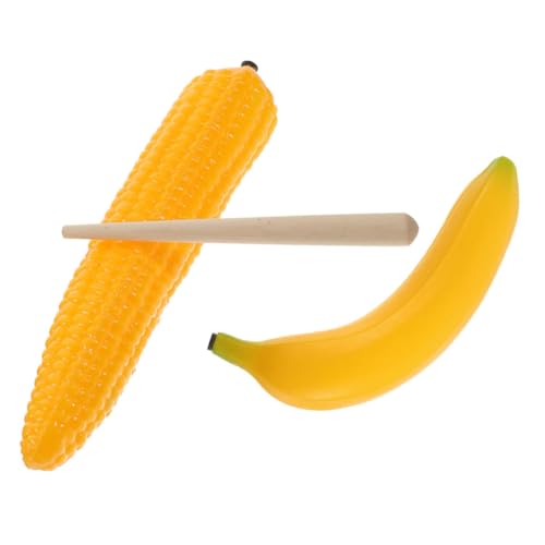 JOINPAYA Baby-musikspielzeug 2-in-1-maraca Schlaginstrumente Für Kinder Mais-Shaker Obst-Shaker Aus Kunststoff Interaktiv Pädagogisch Wertvoll Stimuliert Das Interesse An Musik von JOINPAYA