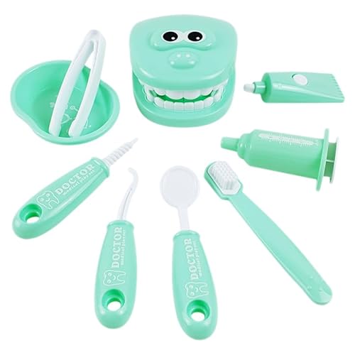 JOINPAYA 9-teiliges Zahnarzt Werkzeuge für Kinder: Orales Spielzeug medizinisches Kit den Arzt Zahnärzte Spielset Rollenspiel Kinderarzt-lustiges ab 3 Jahre Spielzeug Plastik Green JOINPAYA 9-teiliges Zahnarzt Werkzeuge für Kinder: Orales Spielzeug medizinisches Kit den Arzt Zahnärzte Spielset Rollenspiel Kinderarzt-lustiges ab 3 Jahre Spielzeug Plastik Green von JOINPAYA