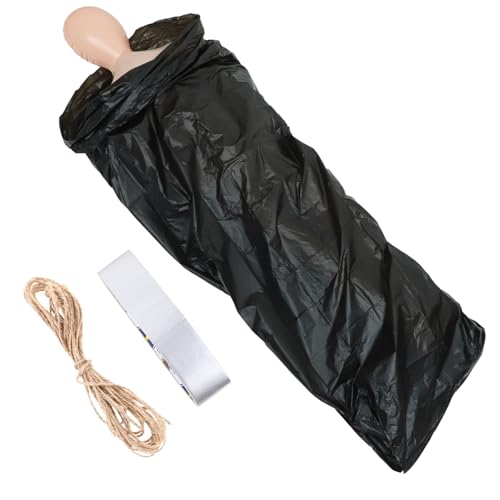 JOINPAYA 1 Satz Party-Layout-Leichen-Requisite Halloween Horror Halloween grusel Halloween Dekoration Geschenkidee Figur Halloween-Dekorationen im Freien realistische Leiche PVC Black von JOINPAYA