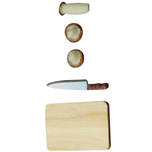JOINPAYA 1 Satz Pilzschneidebrettmodell Miniatur -schneidebrett Lebensmittelspielzeug Mini-schneidebrett Schneidebrett, Lebensmittelzubehör Miniaturen Miniatur-pilzmodell Holz JOINPAYA 1 Satz Pilzschneidebrettmodell Miniatur -schneidebrett Lebensmittelspielzeug Mini-schneidebrett Schneidebrett, Lebensmittelzubehör Miniaturen Miniatur-pilzmodell Holz von JOINPAYA