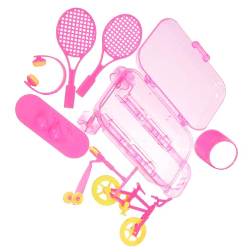 JOINPAYA 1 Satz Puppe Zubehör doll Accessories rollkoffer reisekoffer Headphone schiebebrett mini Skateboard Dollhouse Furniture Dollhouse playmobile minihut Plastik von JOINPAYA