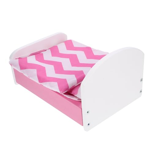JOINPAYA Mini Spielzeug Zubehör Holz Bett Für Puppe Baby Puppe Baby Mädchen Spielzeug von JOINPAYA