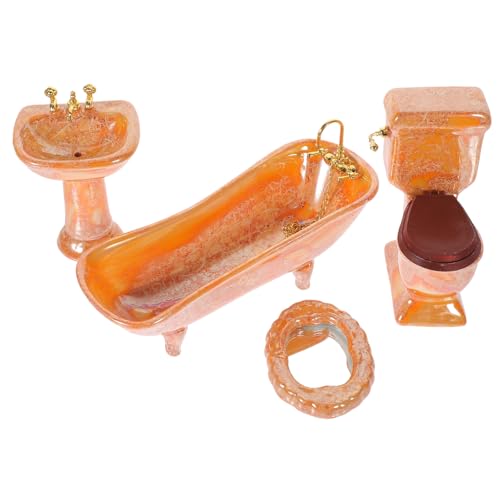 JOINPAYA 1 Satz Puppenhaus-Badegeschirr für kinderspielzeug Toys badezimmerdekorationen dollhaus Duschraum-Minimodell Duschraummodell für Puppenhaus Keramik Orange JOINPAYA 1 Satz Puppenhaus-Badegeschirr für kinderspielzeug Toys badezimmerdekorationen dollhaus Duschraum-Minimodell Duschraummodell für Puppenhaus Keramik Orange von JOINPAYA