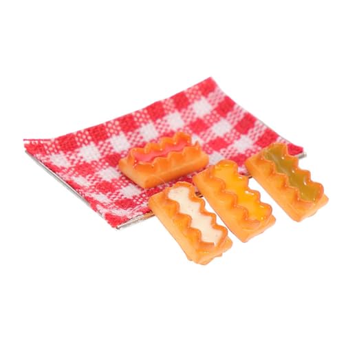 JOINPAYA 1 Satz Puppenhaus-Cookie-Pack bastelset basteln für Toys for Dollhouse Accessories Mini-Dinge Miniatur-Keksmodelle Legierung Colorful von JOINPAYA
