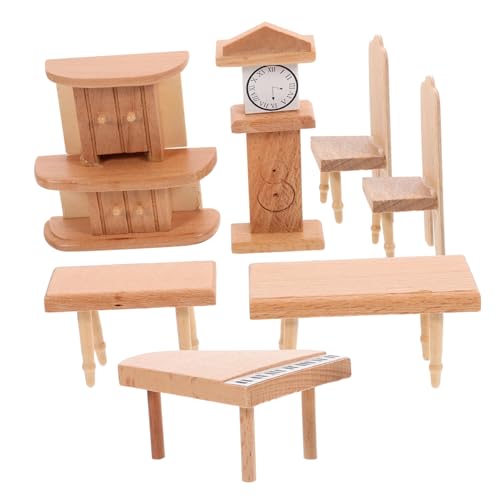 JOINPAYA 1 Satz Puppenhaus Kleinmöbel Puppenhaus Möbel Puppenstubenmöbel Puppenhauszubehör Mini-puppenmöbel Puppenhaus Möbel Spielzeugzimmerdekoration Mini-holzmöbel Hölzern von JOINPAYA